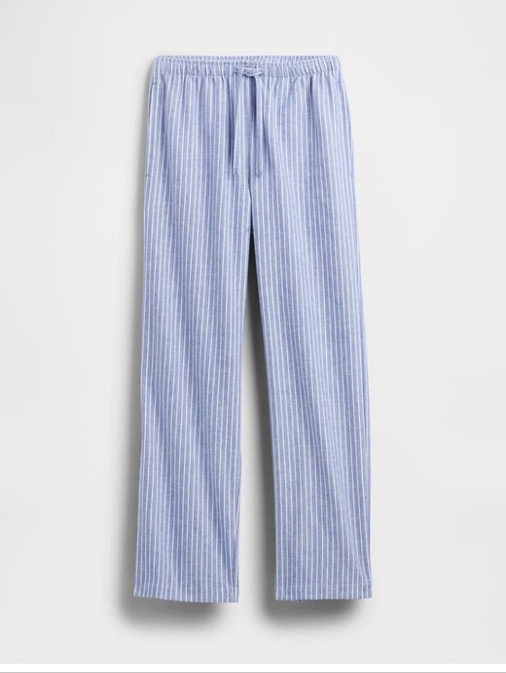NWT GAP Light Blue Pinstripe Softest Flannel PJ Pants